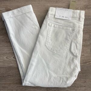 LOFT Petite White Modern. Skinny Crop Women's Jeans